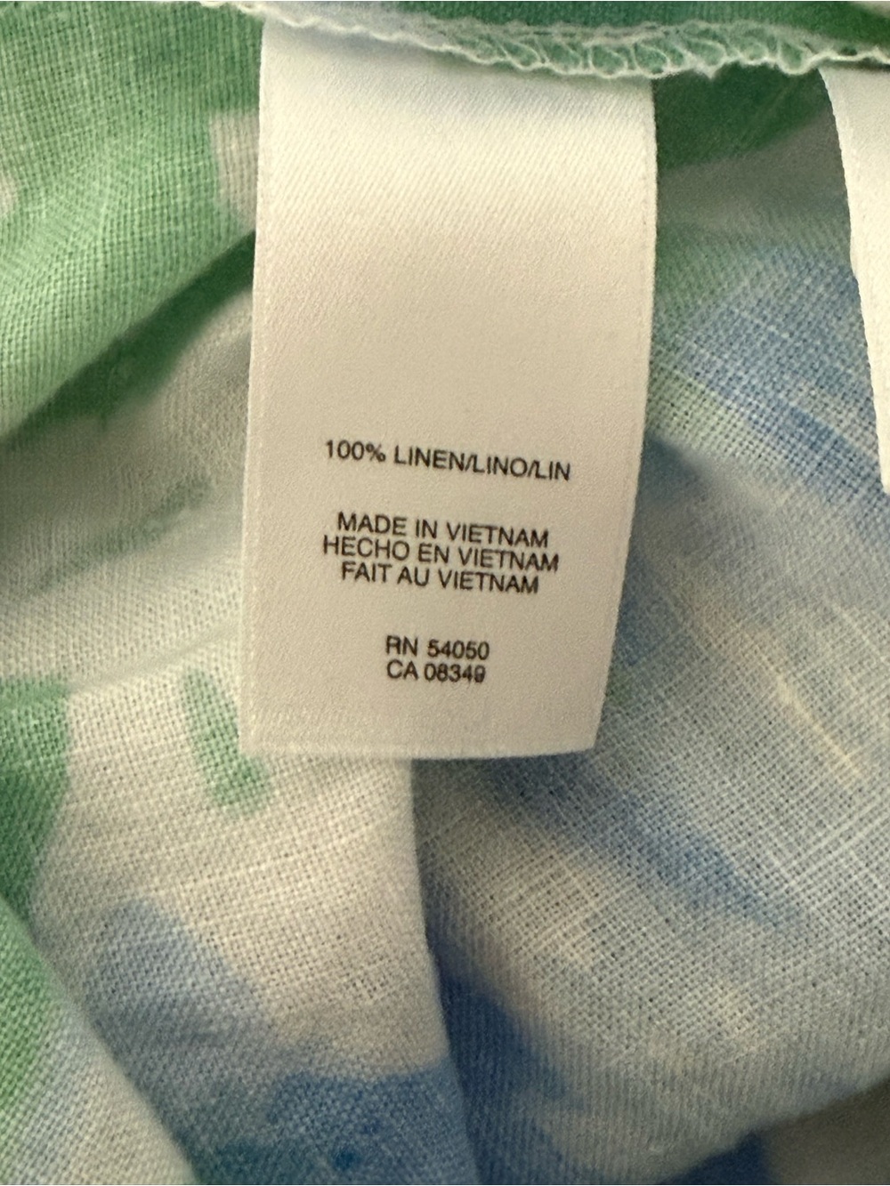 Jones New York Linen Blue Floral  Top
Size 2X - Picture 10 of 12